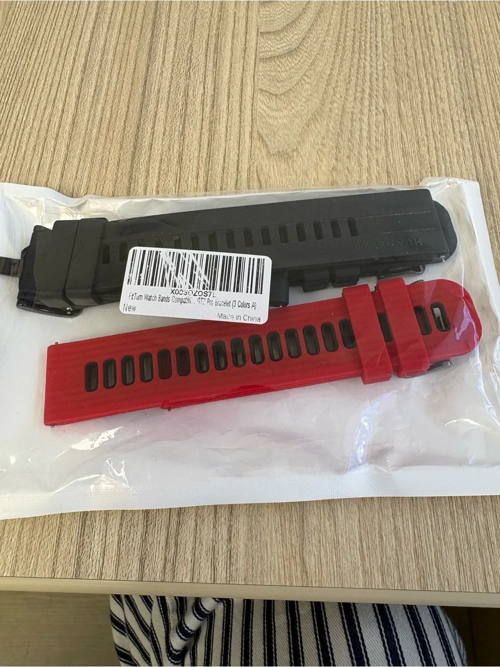 Huawei GT3 smartwatch with leather band and accessories